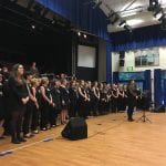 Review: Burry Port Town Band, A Choired Taste, Sophie McLaughlin in an ‘Audience with Burry Port Town Band’ at QE High School, Carmarthen.