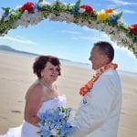 Wedding Ceremony, Cefn Sidan Beach, Pembrey, Carmarthenshire, Wales, UK