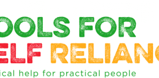 Tools for Self-Reliance â Man casglu yn yr Ardd Tools for Self Reliance Logo