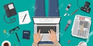 Newspaper refuses to pay freelancer 6.5k in unpaid wages 86623090 freelance writer or journalist workplace laptop pc newspaper paper sheets with text pen ashtray ciga