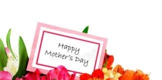 Thought of The Week – Mother’s Day happy mothers day card colorful flowers forming border over white 30146356