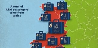 Wales’ Favourite Long-Haul Jaunts Revealed As Manchester Airport Unveils Most Popular Routes From The Country Man Air Origin Map Wales