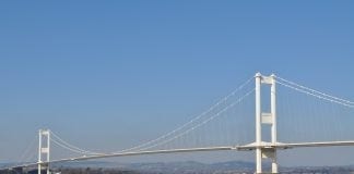 Severn Crossing/ Pont Hafren Protest Severn Bridge M48 full view geograph org uk 1742850