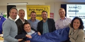BYTE NIGHT WALES LAUNCHES 2018 SLEEP OUT – WELSH BUSINESSES CHALLENGED TO SLEEP OUT FOR ACTION FOR CHILDREN Byte Night Wales board launch 2018 sleep out