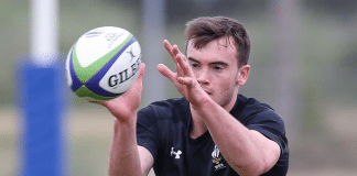 EVANS AT FLY-HALF AGAINST LOS PUMITAS Cai Evans