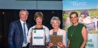 South Wales winners revealed at NSPCC Childhood Champion awards Cardiff Branch receiving award at NSPCC Childhood Champion awards