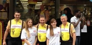 PRESTATYN businessman cycling to make dreams come true Cash Converters Cycle team reps from Dream Come True charity 2