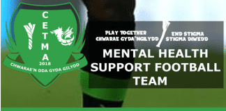 KICKING MENTAL HEALTH PROBLEMS INTO TOUCH Football Poster