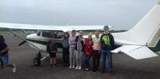Up, up and away – thrill of a lifetime for Action for Children youngsters Young people preparing to board flight