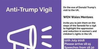 Anti-Trump Vigil Trump Event English