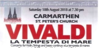 Chamber Philharmonia Cologne performing in Carmarthen Poster