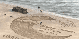 NEW WAVES CRASH ONTO TENBY BEACH TO RAISE AWARENESS OF INDONESIA TSUNAMI APPEAL 20181017 095214