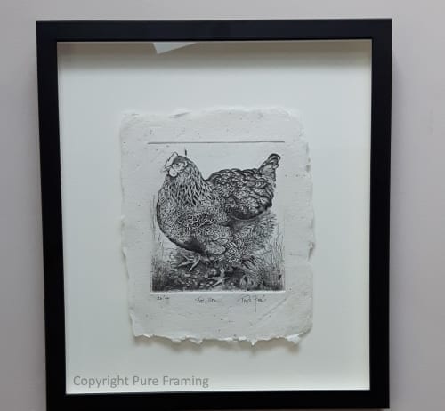 Framing Knowhow October 2018 – Float Mounting Float Mounted Hand Made Paper Print