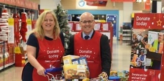 Tesco customers in Dyfed have donated over 30,000 meals this Christmas Food Collection 2018C