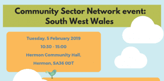 Community Sector Network event for South West Wales Community Sector Network event ENG