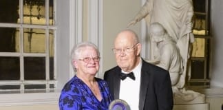 Devoted couple with severely disabled foster son among Swansea care winners Elaine Len Bastin GOLD2