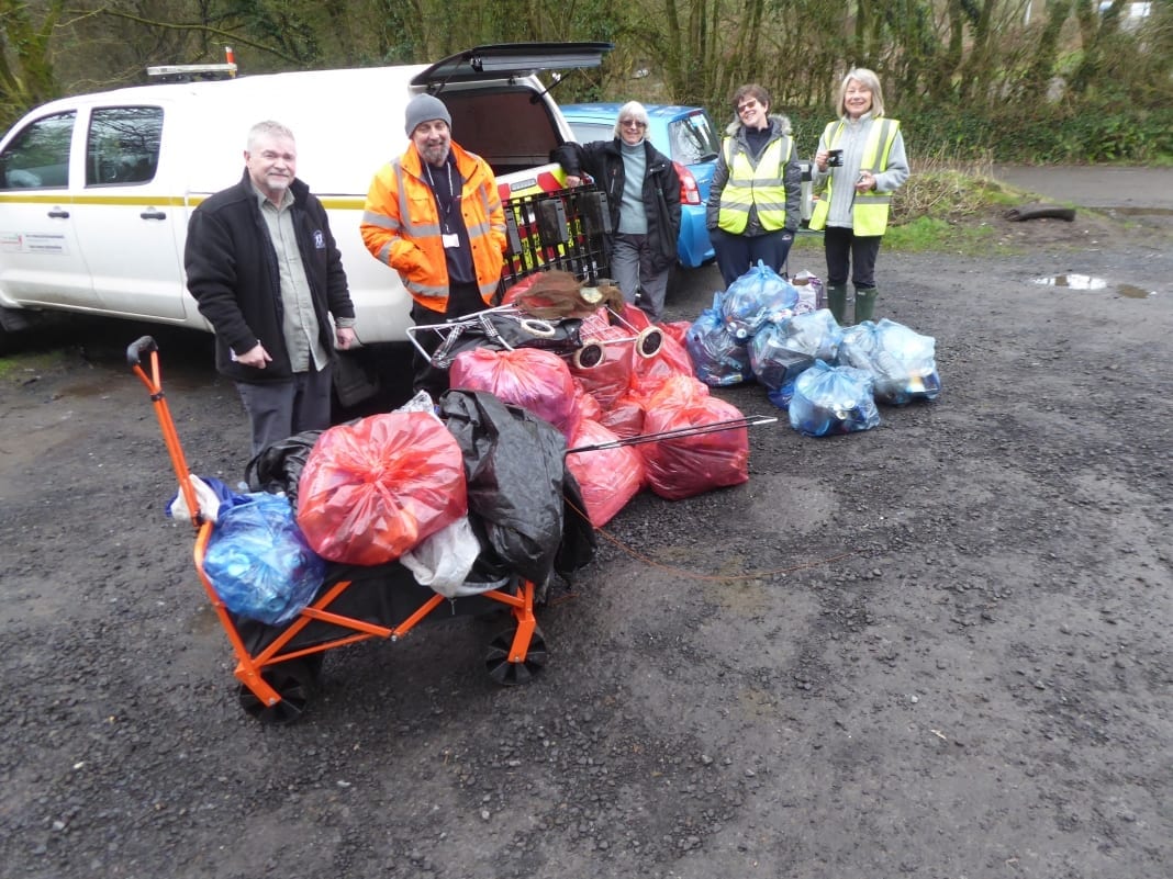 Swiss Valley Reservoir litter pick West Wales Chronicle News for