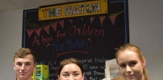 Young people thrive working at the Hatch 1 Daniel Angharad and Charlotte