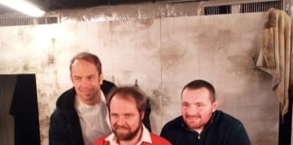 NEWS UPDATE – GRAV performs to the Welsh Rugby Team at the Principality Stadium Gareth J Bale with Alun Wyn Jones and Ken Owens
