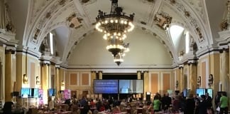 First Minister tackles dementia at Alzheimer’s Society conference City Hall Wales Conference 2019 002