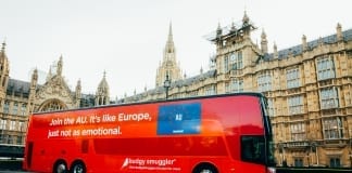 FORGET THE EU, JOIN THE AU – RED BUS SPOTTED IN LONDON Join the AU