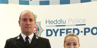 Bravery, dedication and commitment recognised at police awards Bravery Nick Allen Caryl Griffiths 2