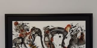 Exciting Artist to hit the West Wales Art Scene and news from the framing workshop Linda Ellis Artwork 1