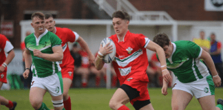 UNDER 19 INTERNATIONAL – WALES 34 IRELAND 10 Matthew Morgan makes a break to set up a try credit Ian Lovell