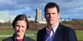 Llanelli AM announces funding to sort out Hendy M4 junction Trostre Nia and Lee outside e1574080628494