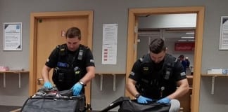 Operation at Cardiff Airport to clampdown on holidaymakers bringing in knives from abroad Airport operation searching bags