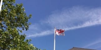 Flying the Flag for Armed Forces Day 2019/Chwifio’r Faner dros Ddiwrnod y Lluoedd Arfog Armed Forces Day Flag at Port Talbot Civic Centre