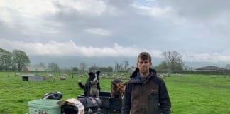 Learning how to ride a quad bike safely is a key skill for a young hill shepherd in North Wales Ilan Hughes