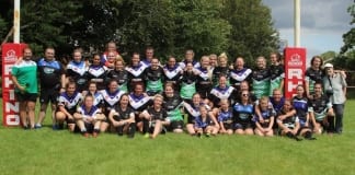 ardiff Blue Dragons win first ever open-age women’s rugby league match in Wales Both Teams After the Game