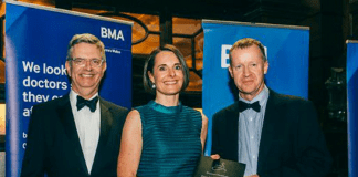 Training plan wins double award for Sam Dr Sam Cox receives the Swansea University Medical School Clinical Teacher of the Year award