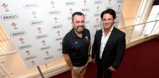 The Indigo Group announces title sponsorship of Rugby Premiership Martyn Phillips CEO Welsh Rugby Union Luke Dash Chief Commercial Officer Indigo Group