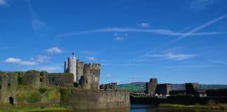Caerphilly Town Council the first in the south of Wales to vote for Welsh independence caerphilly castle castle moat 336277