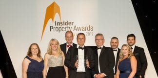 Popular Cardiff development receives residential development of the year award Property Awards Wales 002 l r Bernadette Kinsella Director at Powell Dobson Architects Anne Marie Smale MD Powell Dobson Architects Ian Bail 2