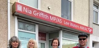 Guide Dogs leads MP on blindfolded walk 190907 guide dogs sensory walk