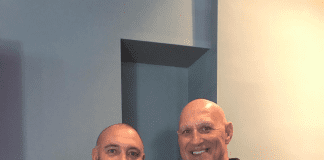 Wales Rugby League name women’s national side inaugural coaching staff Craig Taylor with WRL board member Gareth Kear taken today