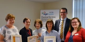 MP & AM celebrate awards for Age Cymru Sir Gar DSC 0631 A