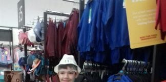 Dylan enjoys the VIP limelight at Asda’s Tonypandy store Dylan in the clothing section