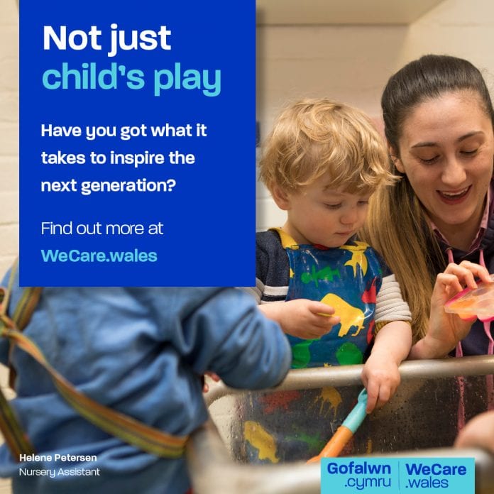 WeCare wales Early Years Twitter advert 1