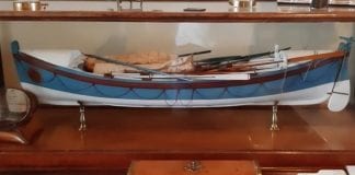 Generous donation of old model lifeboat to Rhyl RNLI lifeboat station. morgan1