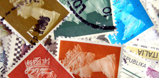 Carmarthenshire couple save stamps to support sight loss charity stamps 0
