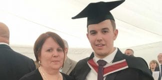 Wrexham mum joins NSPCC on World Mental Health Day in their ‘fight for a fair start’ for new parents and babies Sarah and Alex 2017