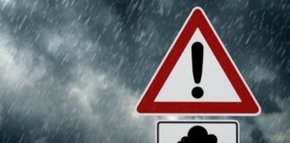 Amber rain warning rain