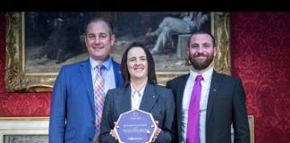 The Clink Charity receives Royal recognition for staff development and training From left to right Chris Moore CEO Jemma Smith General Manager Trainer – Cardiff Paul Clarkson Quality and Training Manager