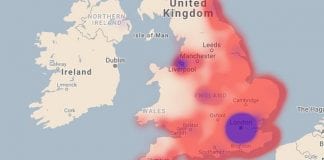 Plotting air raids on Britain: map shows devastating impact of WWII Luftwaffe strikes Heat Map