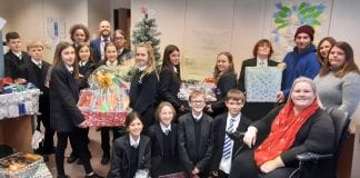 Llanishen High bring festive hamper joy to Action for Children llanishen high staff and pupils donate hampers to Action for Children scaled