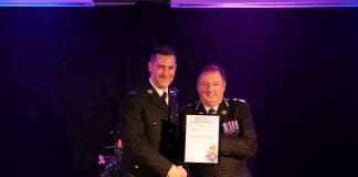 OFFICERS COMMENDED FOR SAVING THE LIFE OF A VIOLENT MAN ON A ROOF Scott Patrick 0H2A0361 scaled